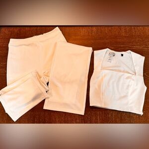 Lulus White Elegant Two-Piece Set